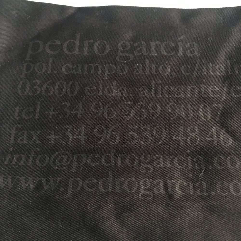 Pedro Garcia Black Dust Bag 14x8” Shoes Travel
